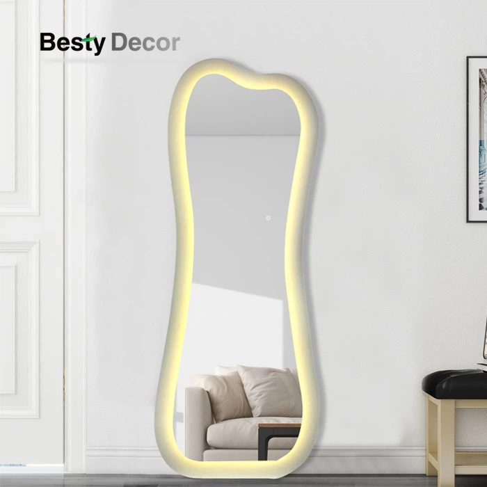 irregular led bathroom mirror full length